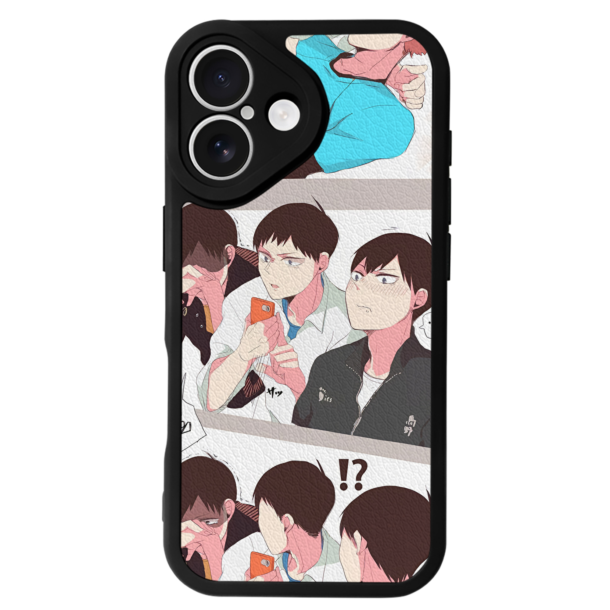 （画像用） ハイキュー!! Haikyu!! 【iPhone 16シリーズ対応】シリコンスマホケース（レザー調） 材質：シリコン